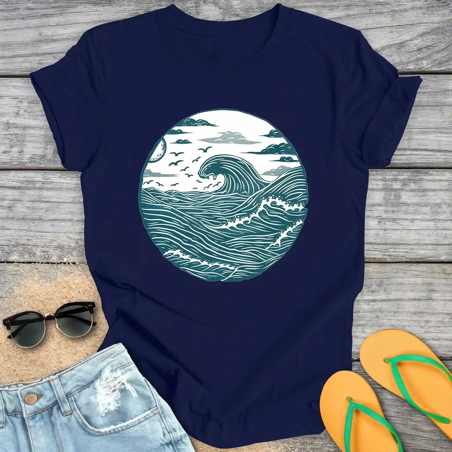 Teal Wave Crest