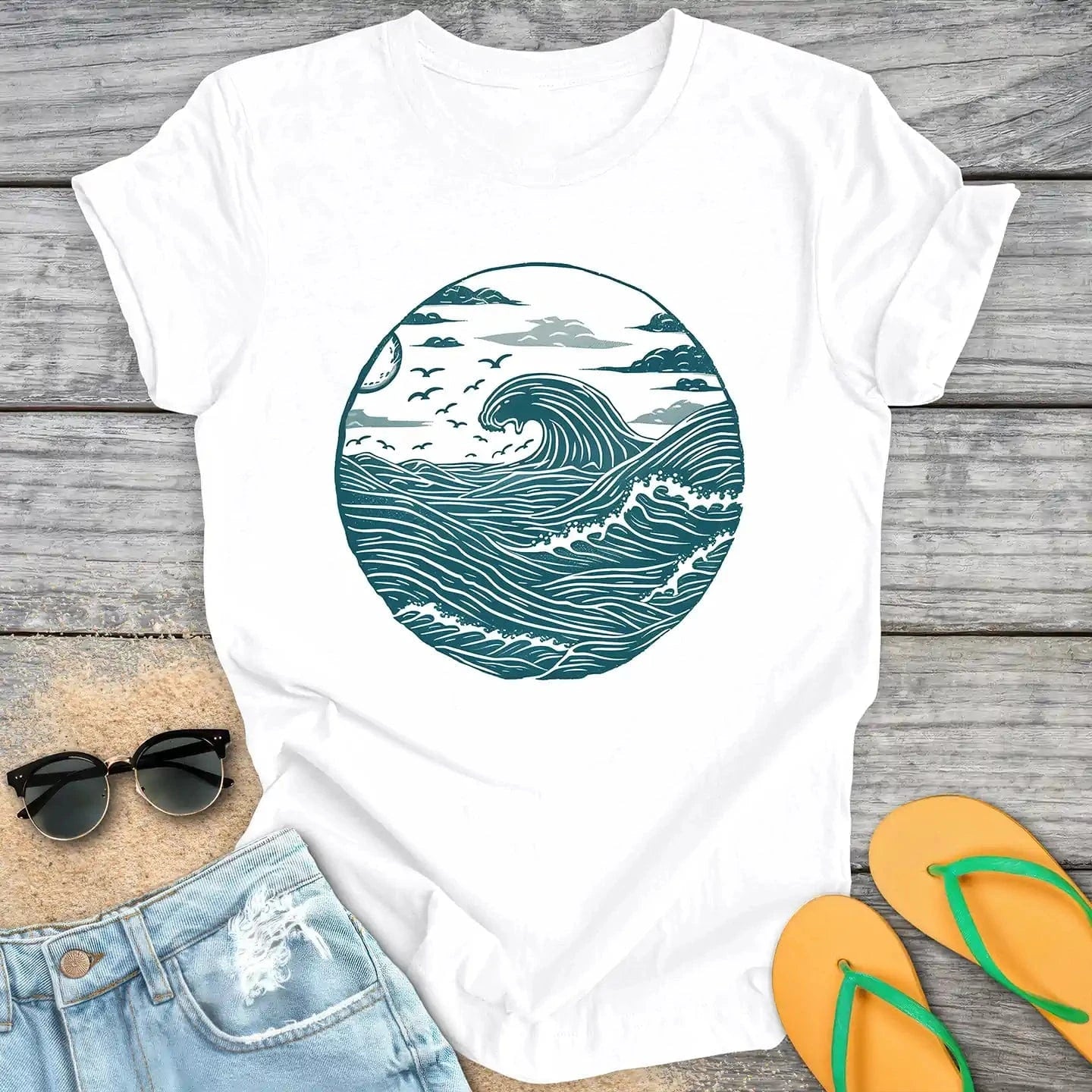 Teal Wave Crest