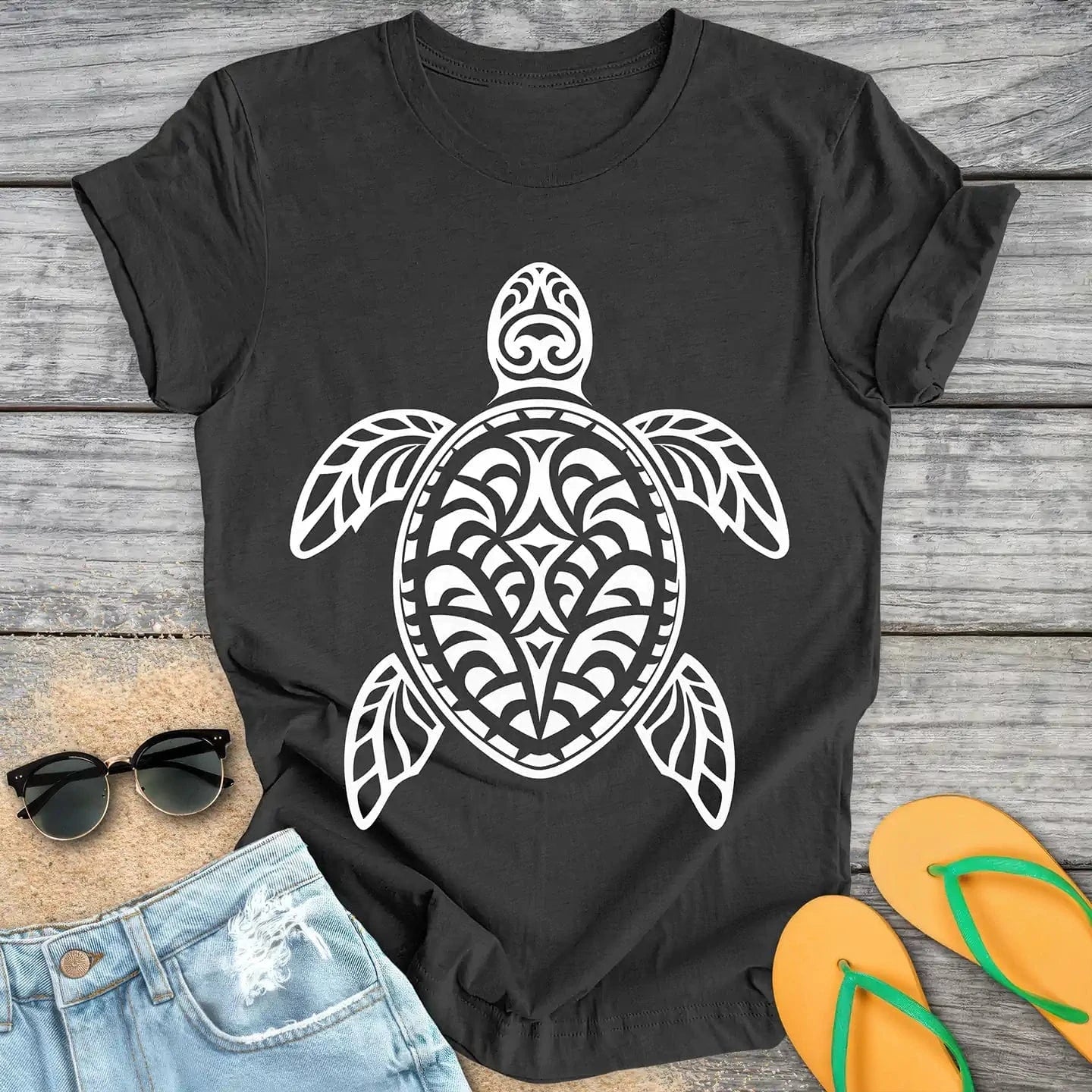 Tribal Sea Turtle Tattoo
