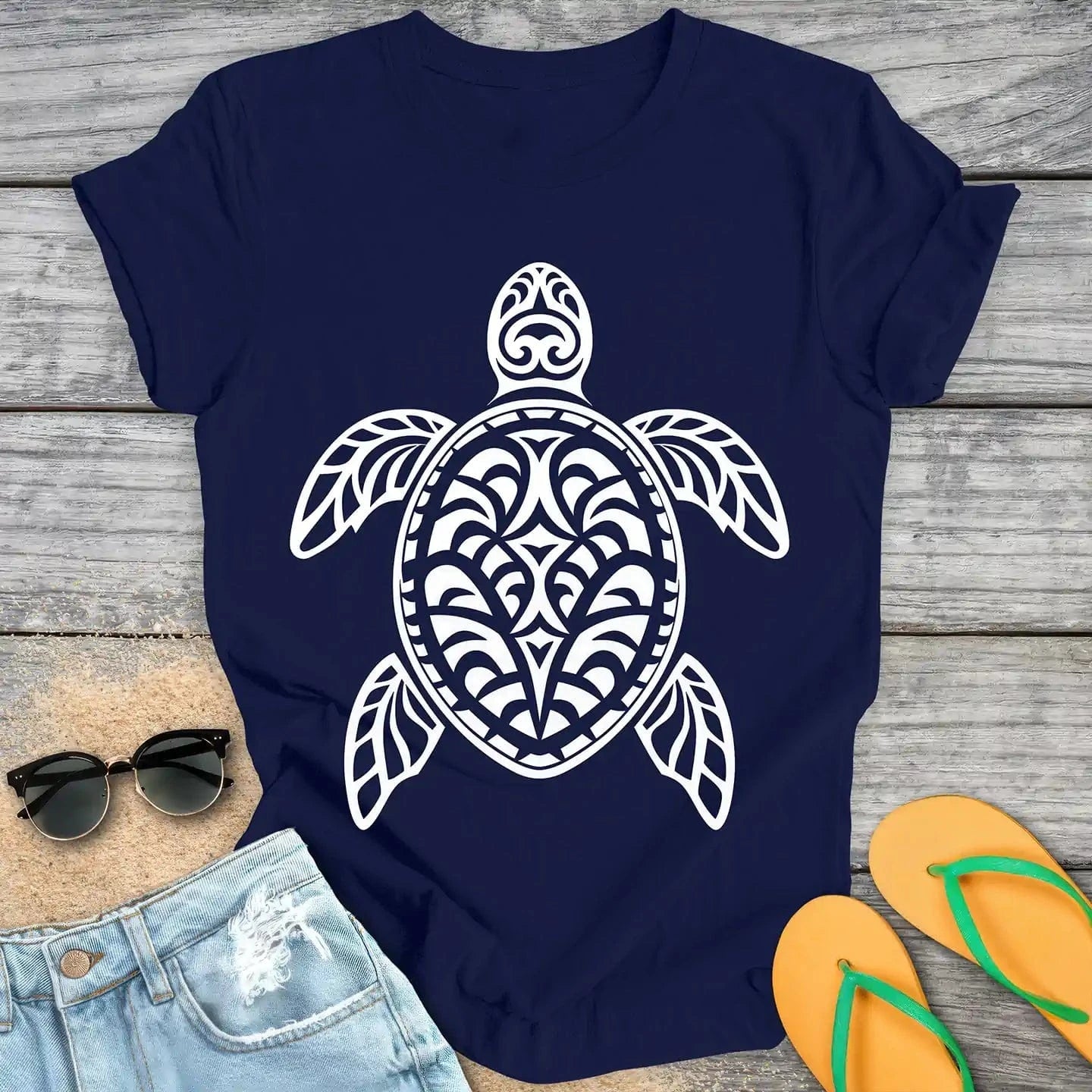 Tribal Sea Turtle Tattoo