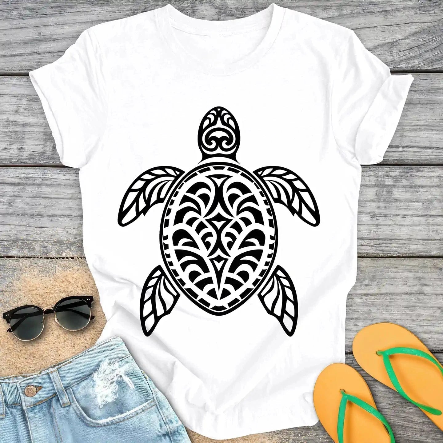 Tribal Sea Turtle Tattoo