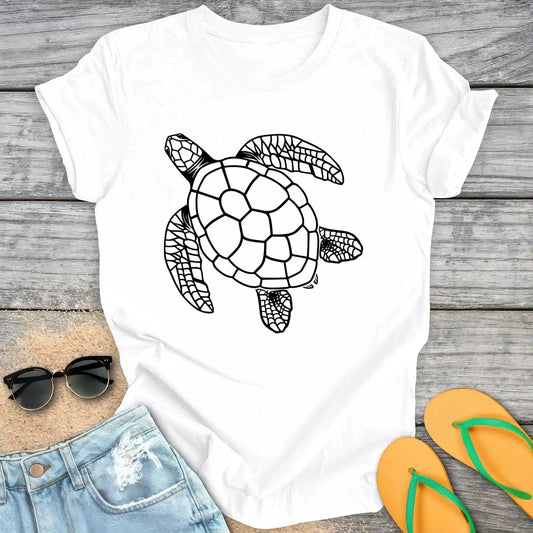 Turtle Line Art