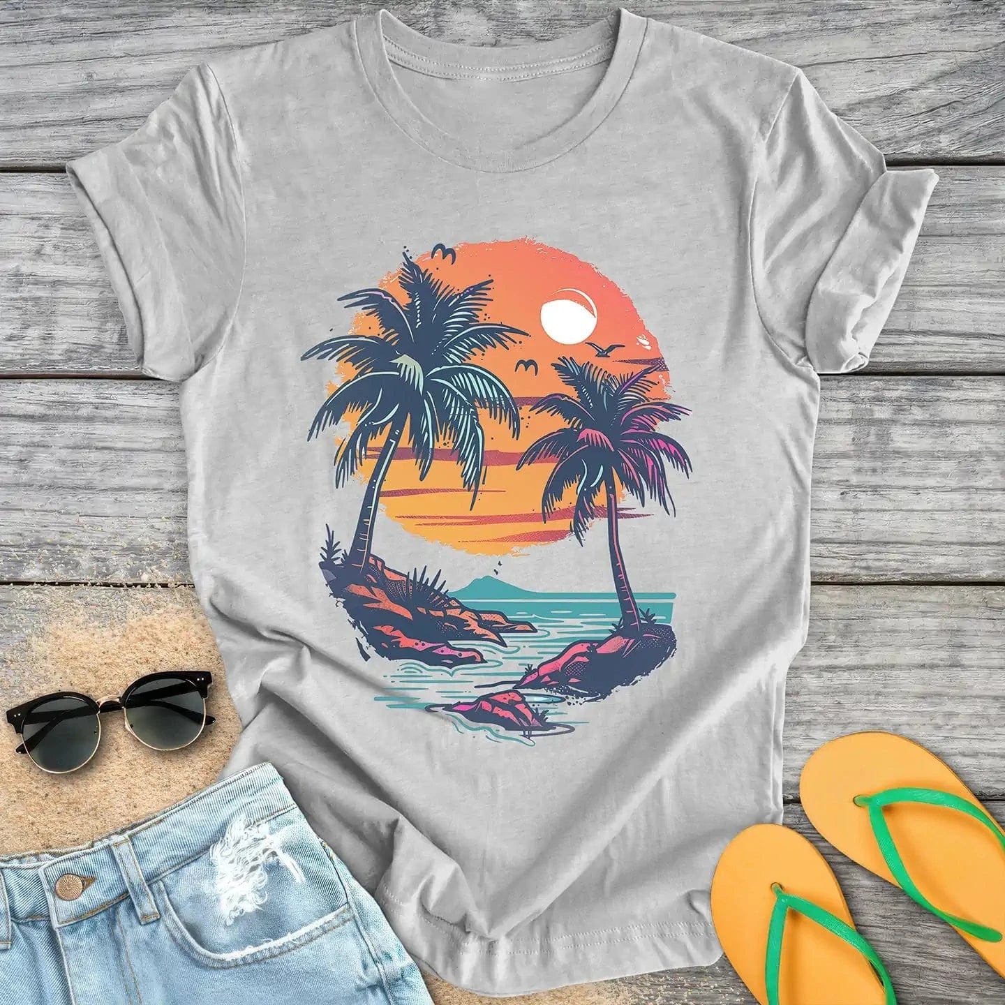Vintage Retro Hawaii Oceanview