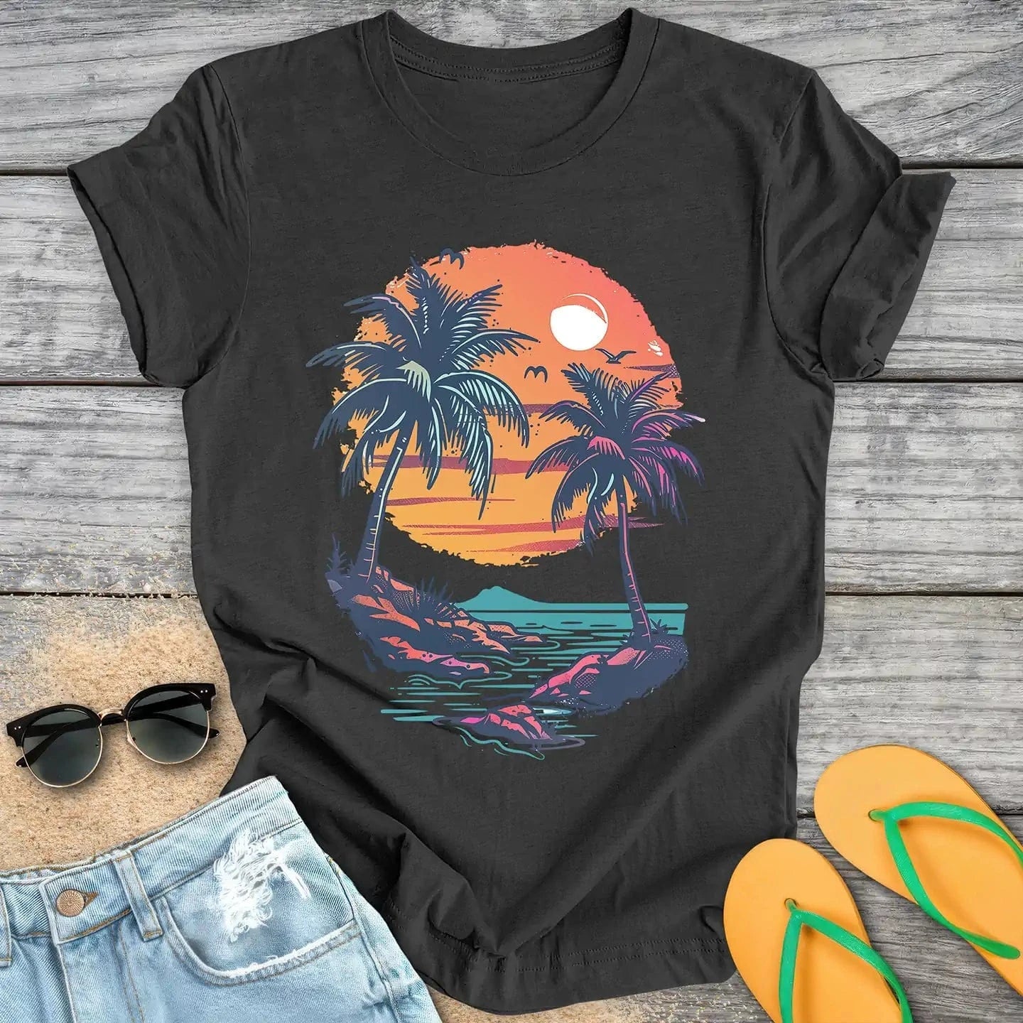 Vintage Retro Hawaii Oceanview