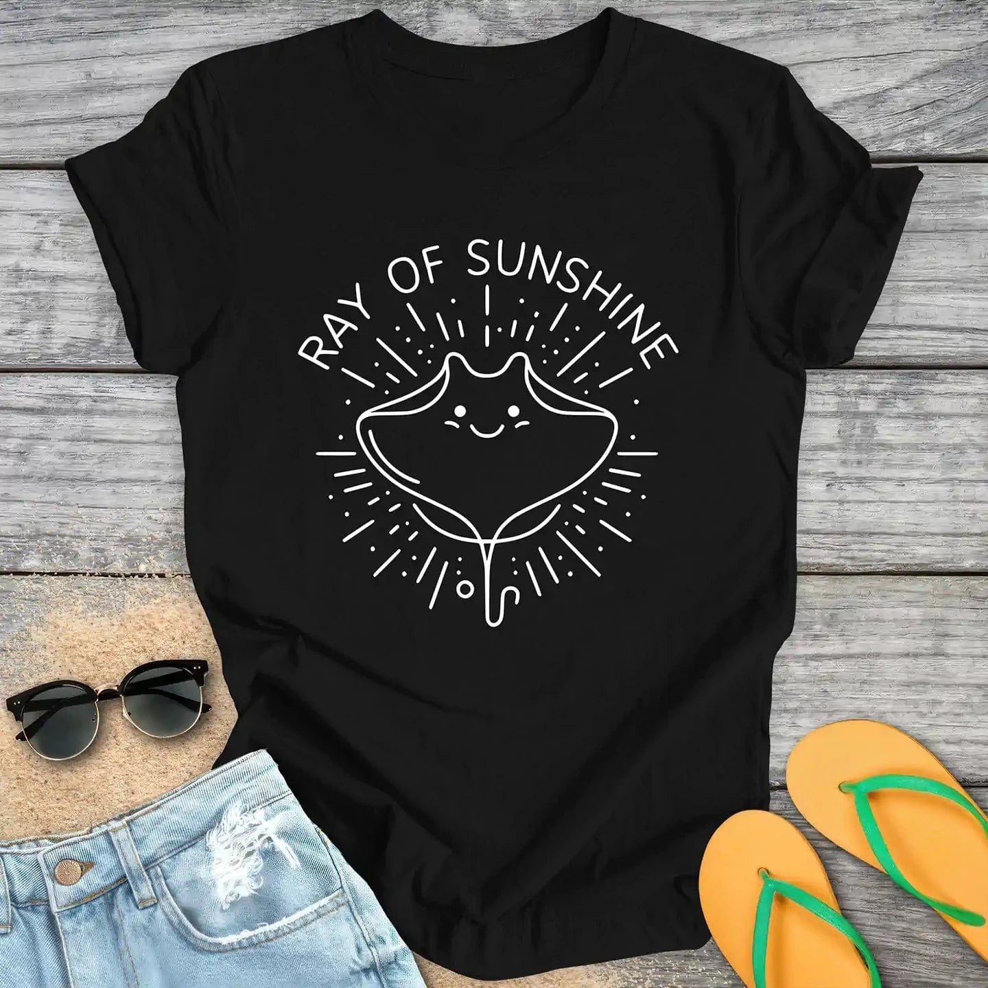 Manta Ray of Sunshine Cute Kawaii
