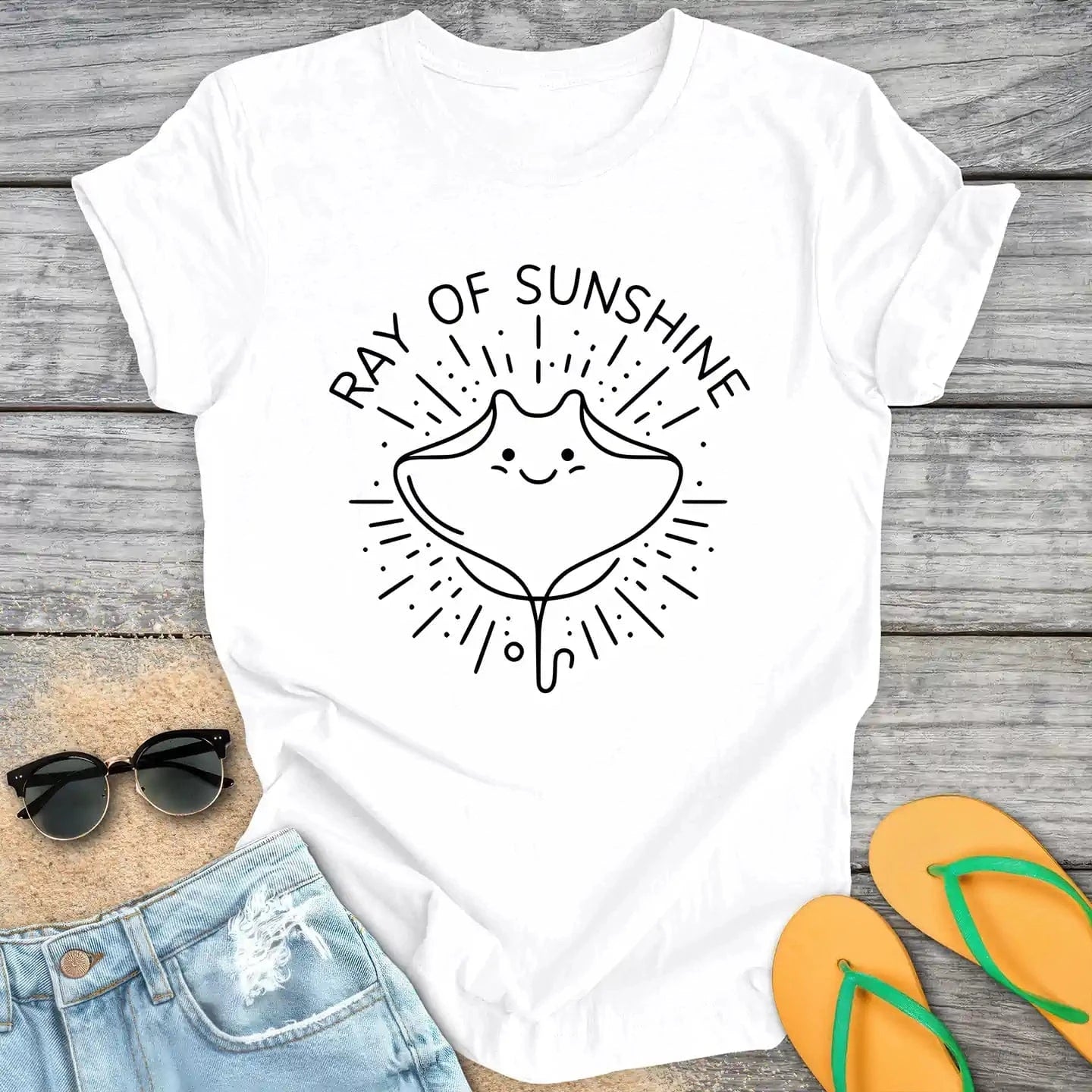 Manta Ray of Sunshine Cute Kawaii