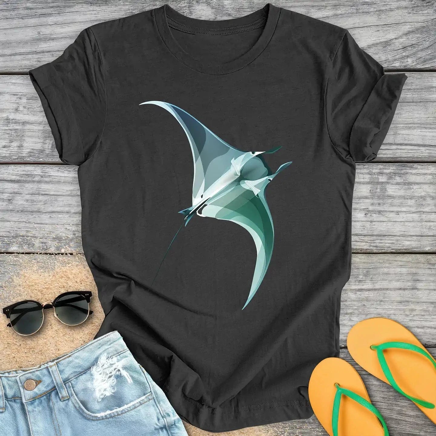 Fluid Graceful Manta Ray