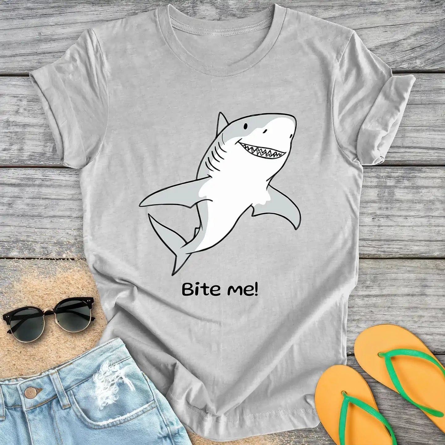 Cute Cartoon Shark Pun