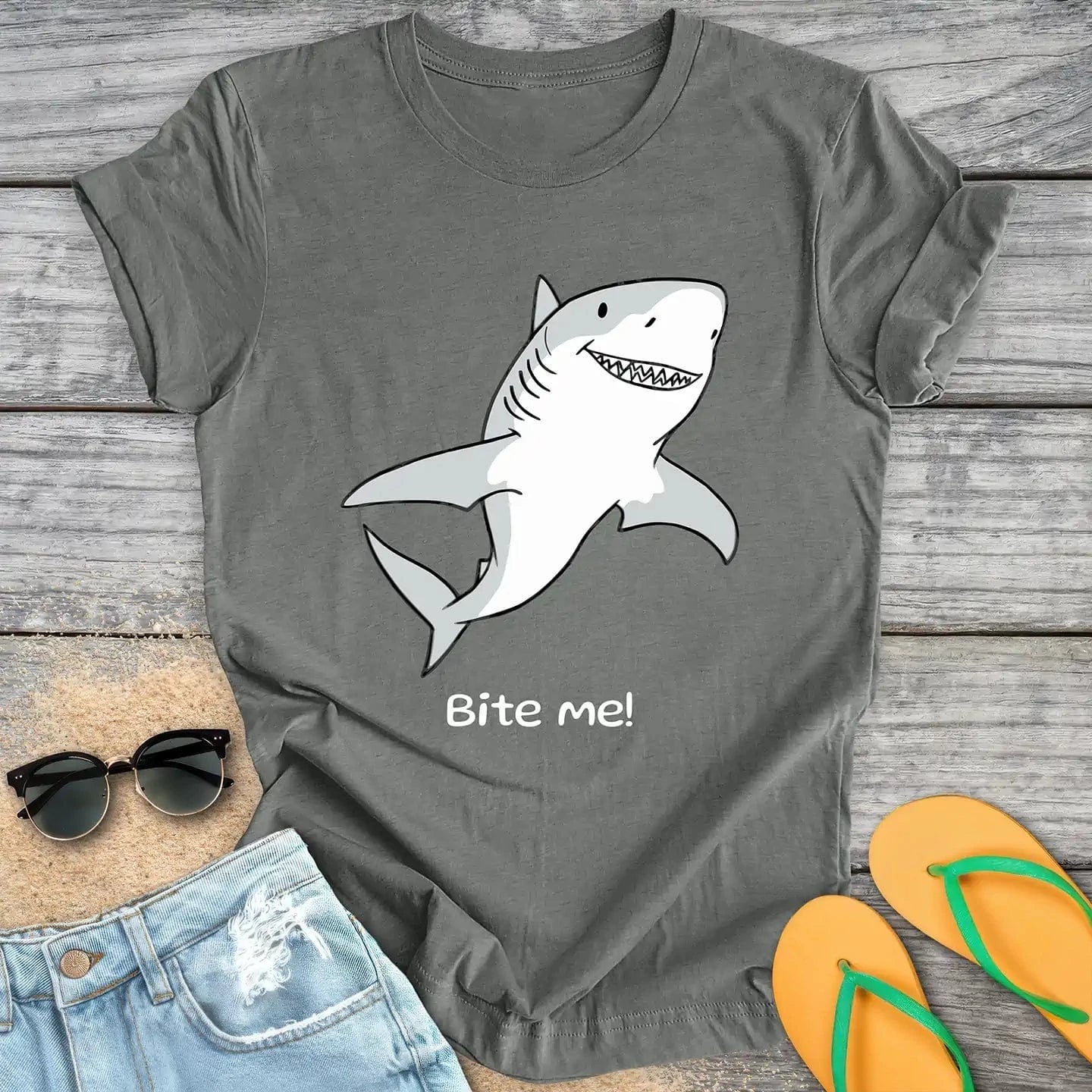 Cute Cartoon Shark Pun