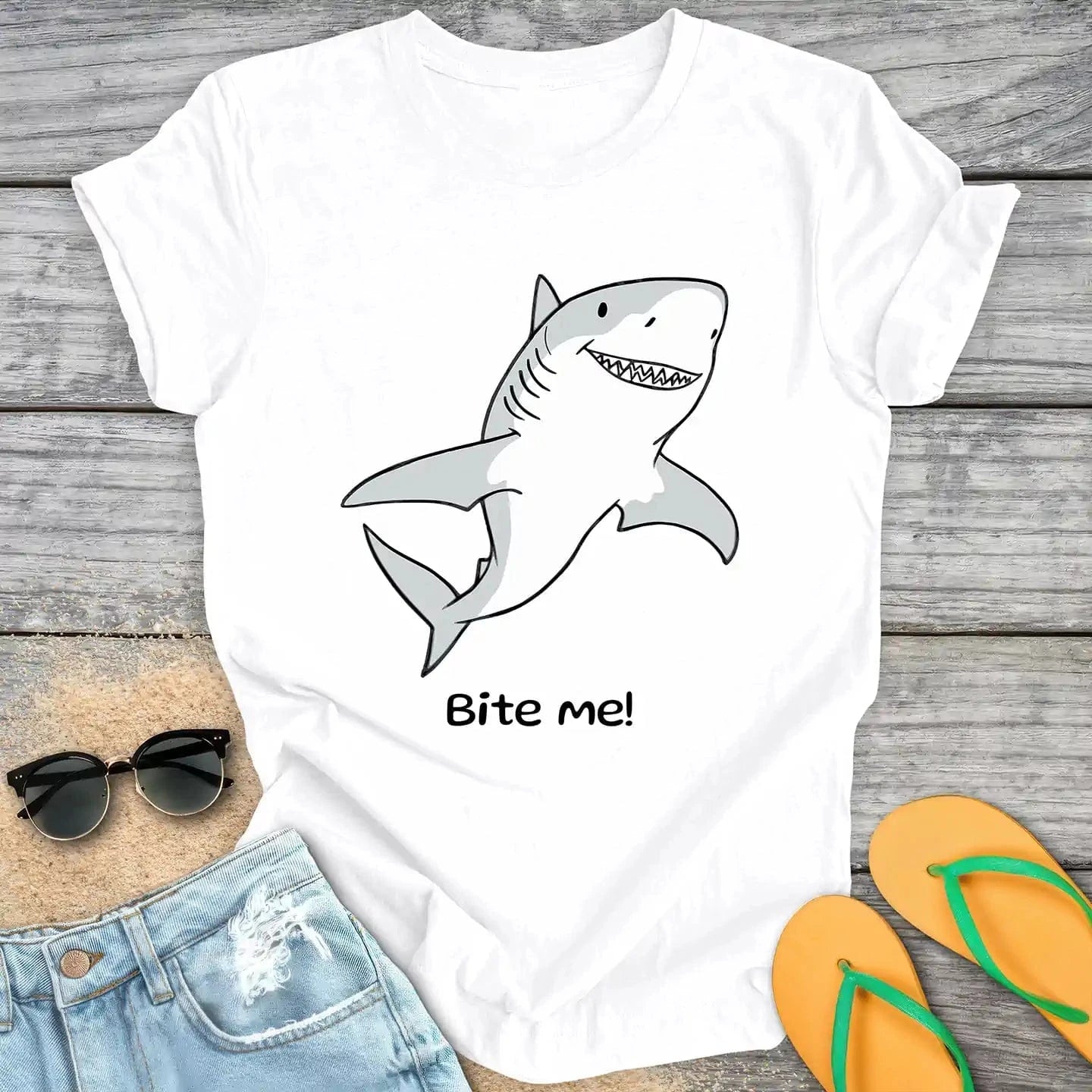 Cute Cartoon Shark Pun