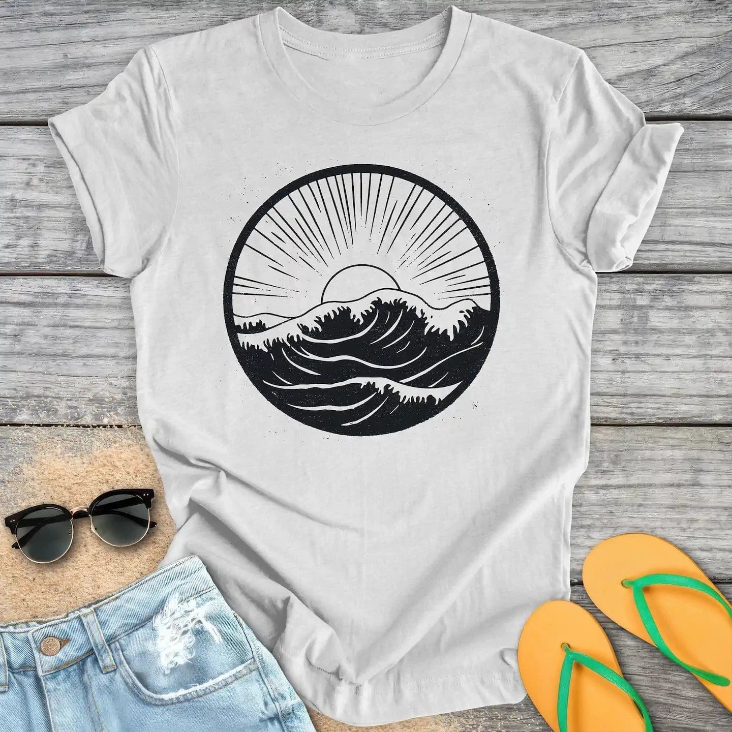 Ocean Waves Black & White
