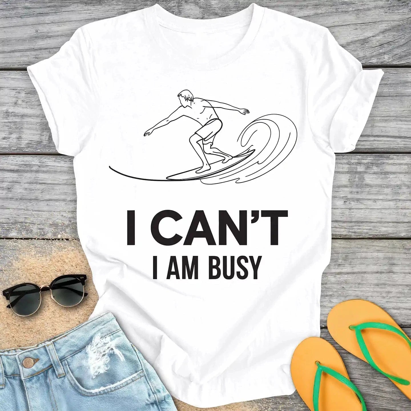 I Can't I'm Busy Surfing