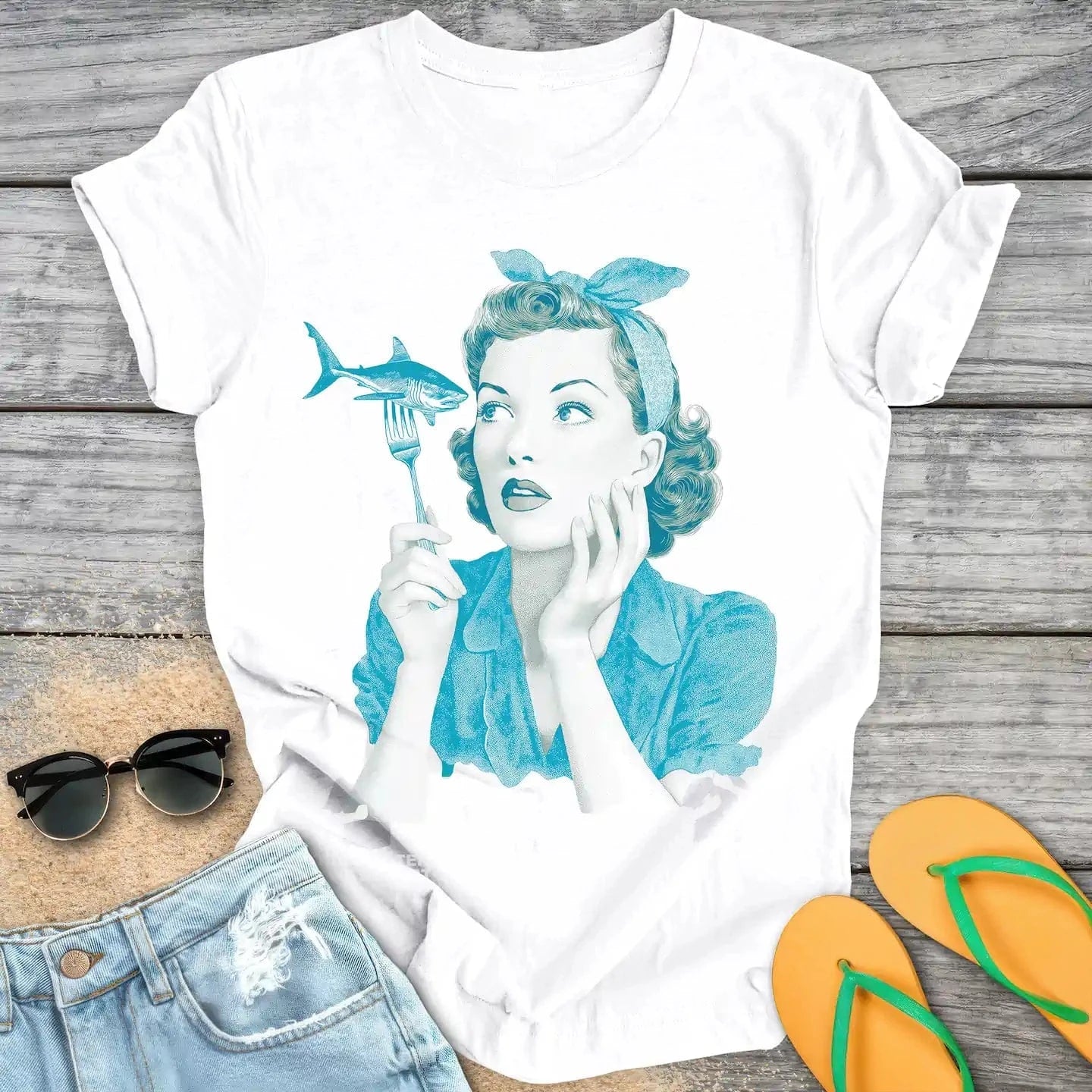 Shark on a Fork