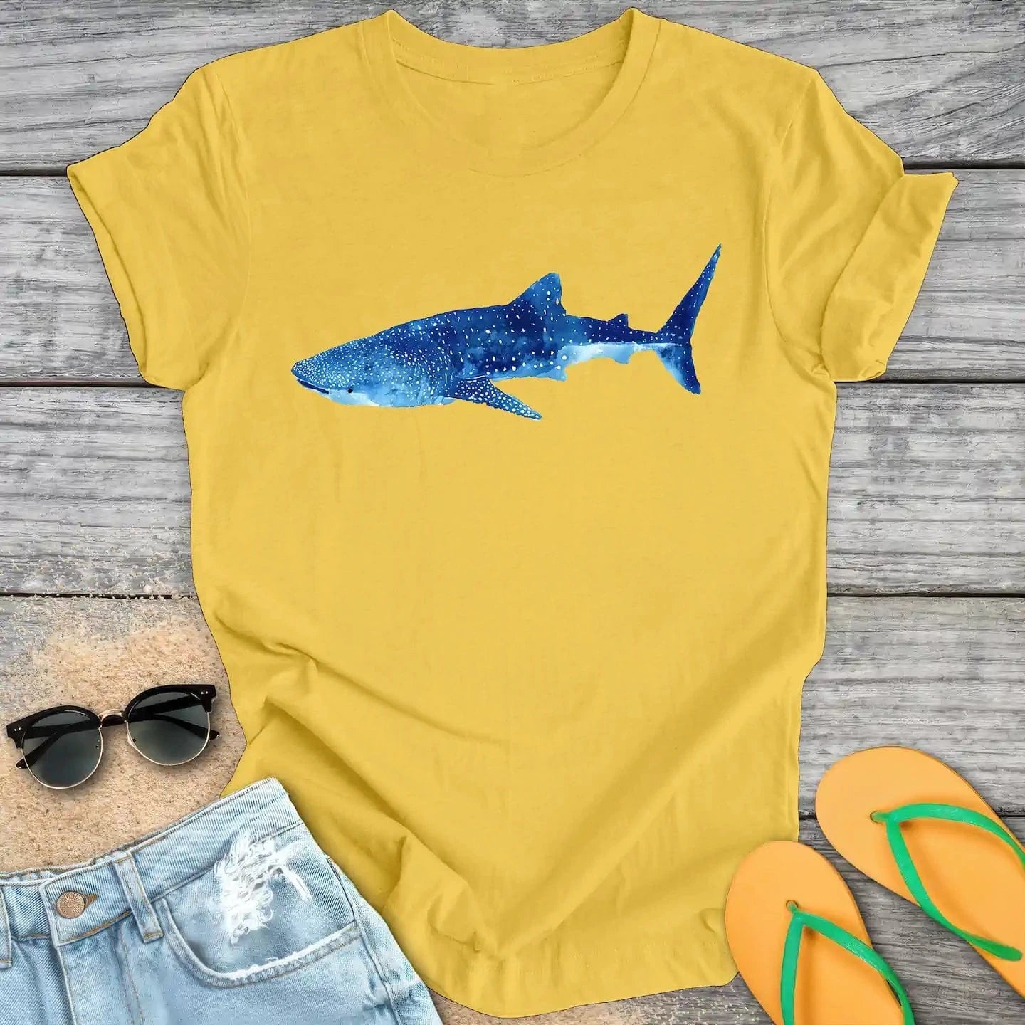 Watercolor Whale Shark