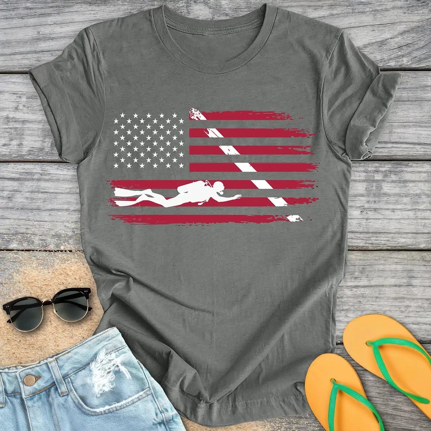 American Diver Down Flag