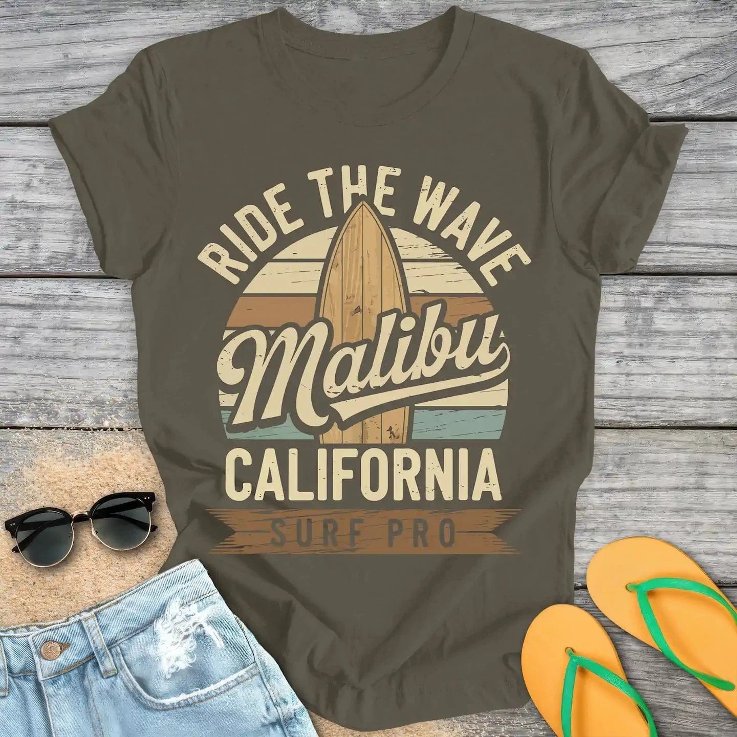 Malibu Ride The Wave Surfer