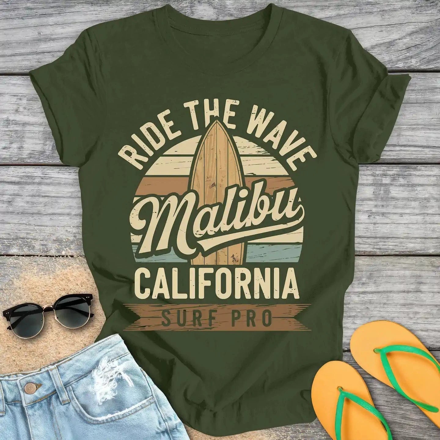 Malibu Ride The Wave Surfer