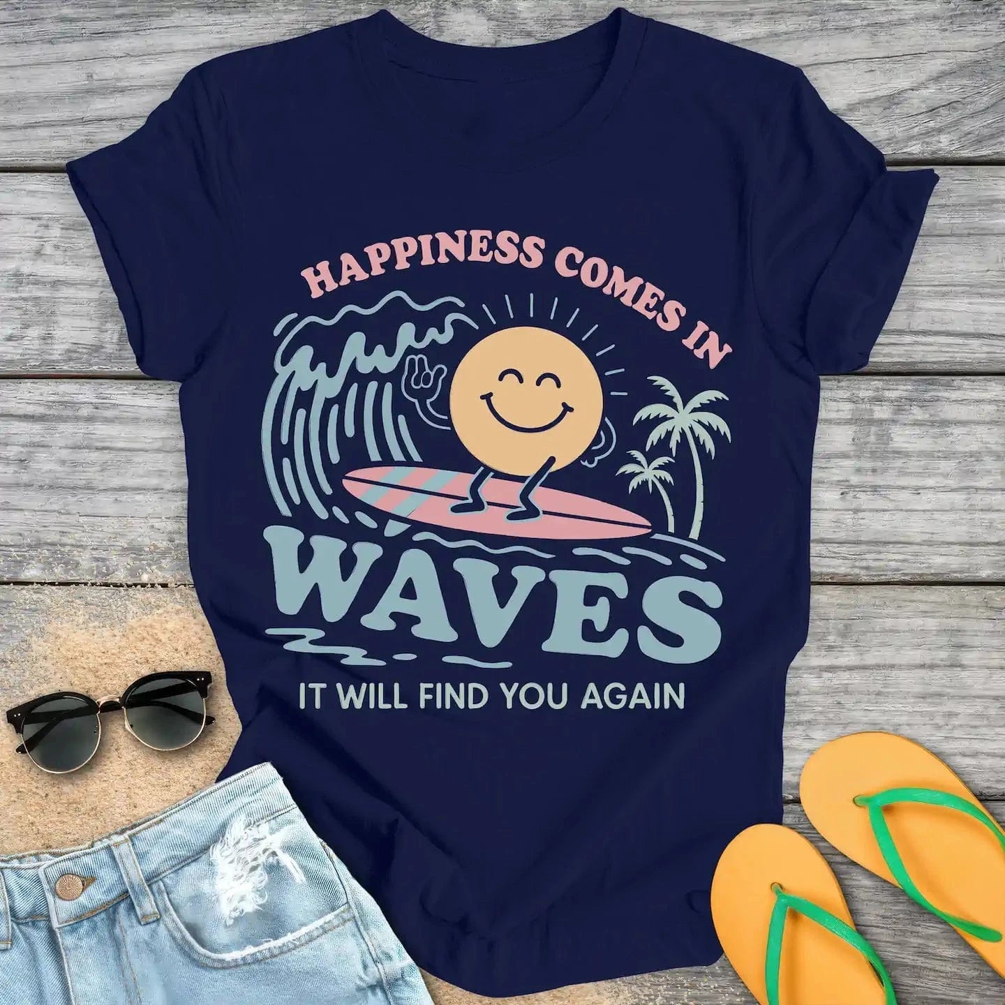 Happiness Comes in Waves