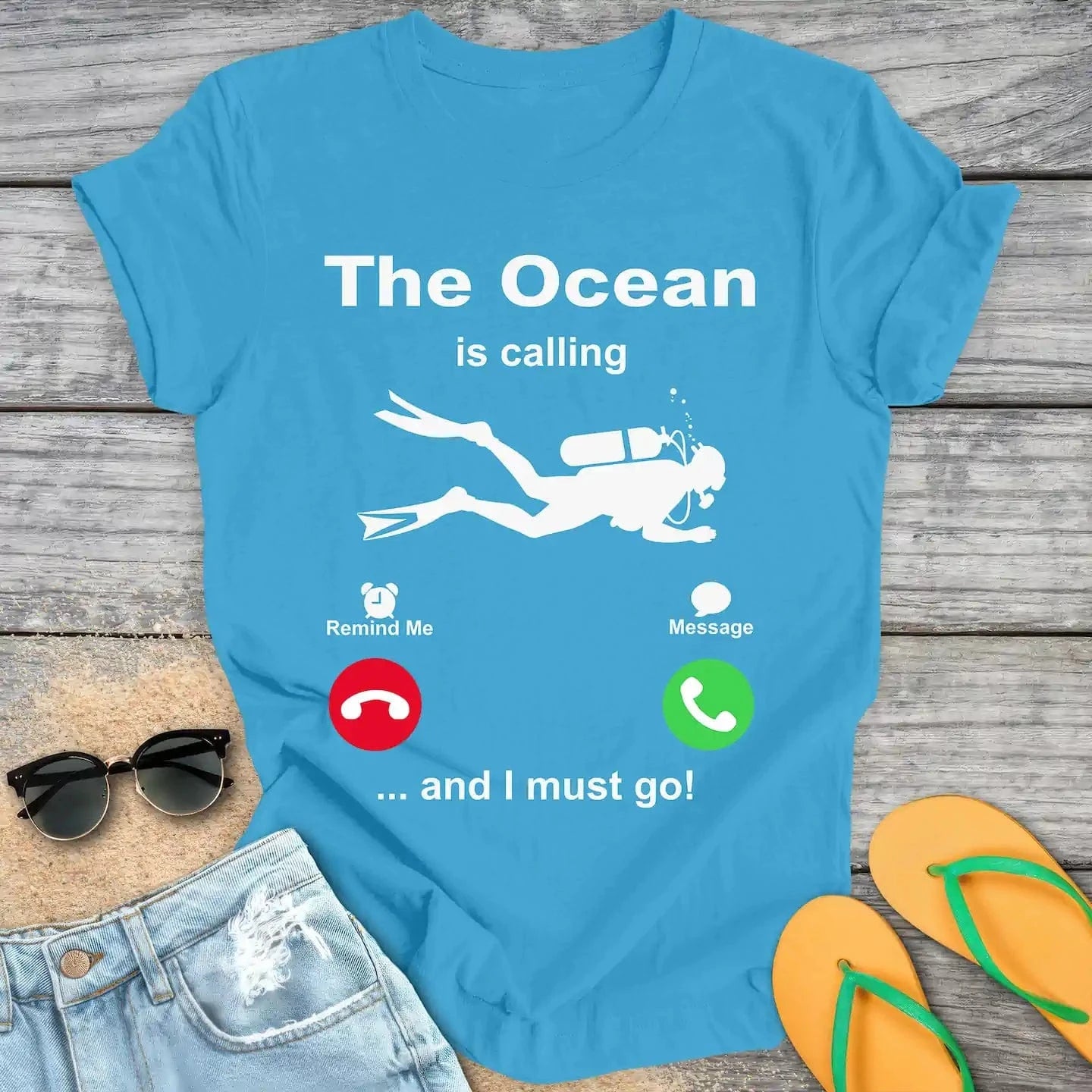 The Ocean Is Calling And I Must Go Scuba Diving