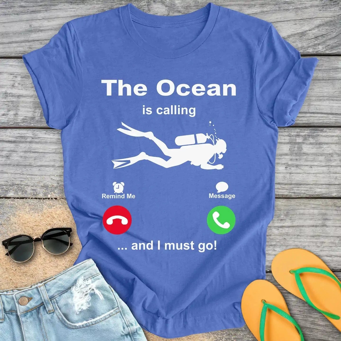 The Ocean Is Calling And I Must Go Scuba Diving