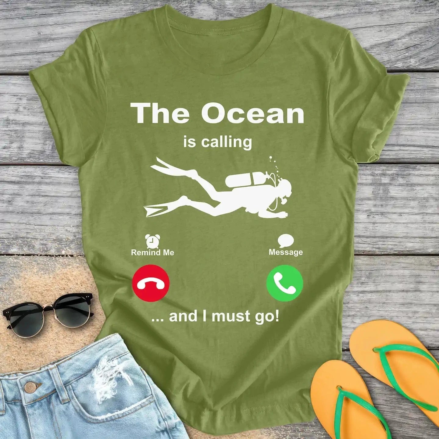 The Ocean Is Calling And I Must Go Scuba Diving
