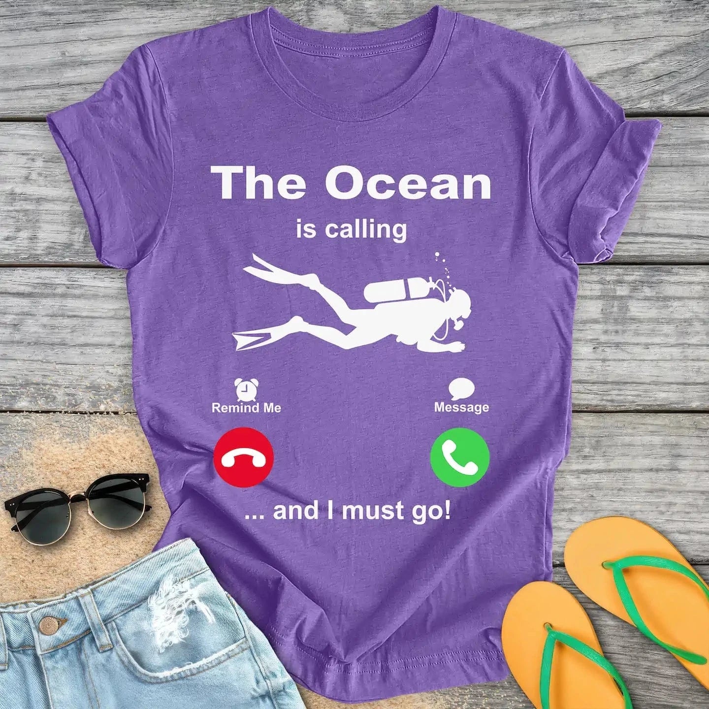 The Ocean Is Calling And I Must Go Scuba Diving
