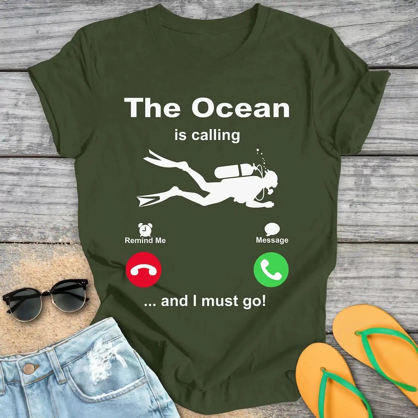 The Ocean Is Calling And I Must Go Scuba Diving