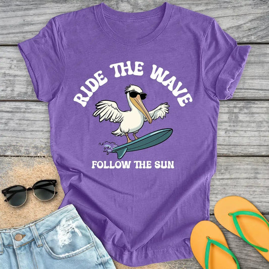 Surfing Pelican