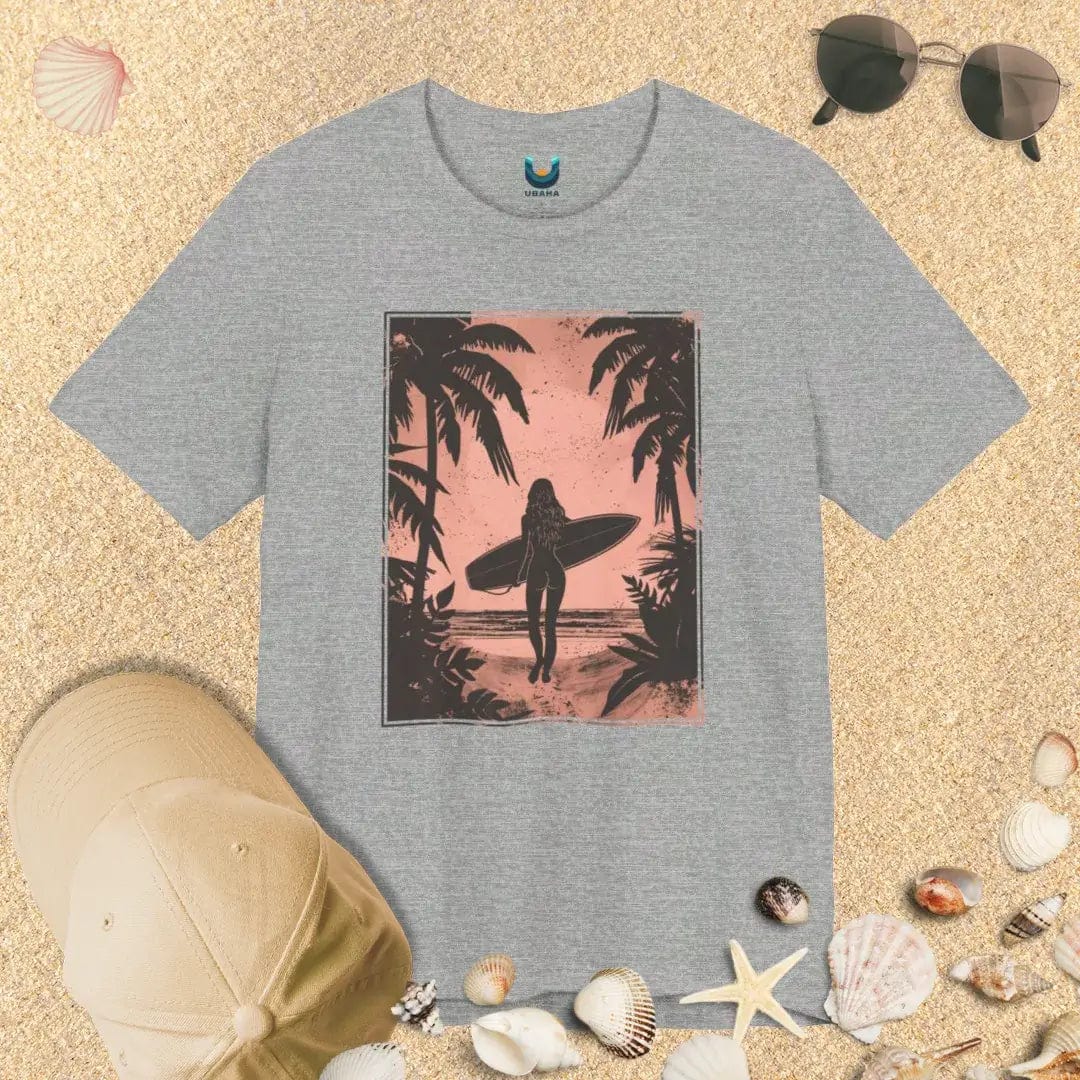 Tropical Beach Surfer Girl