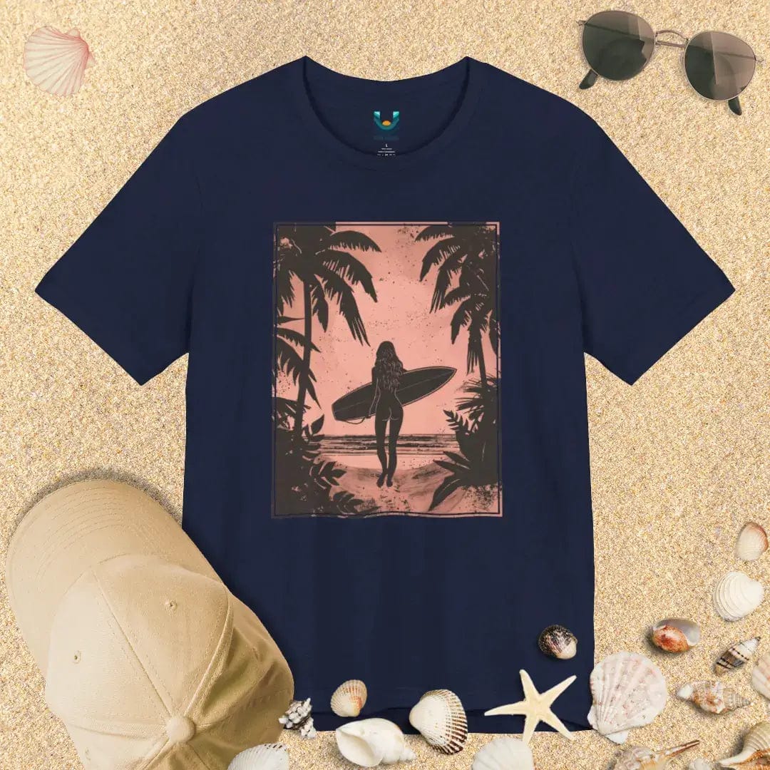 Tropical Beach Surfer Girl