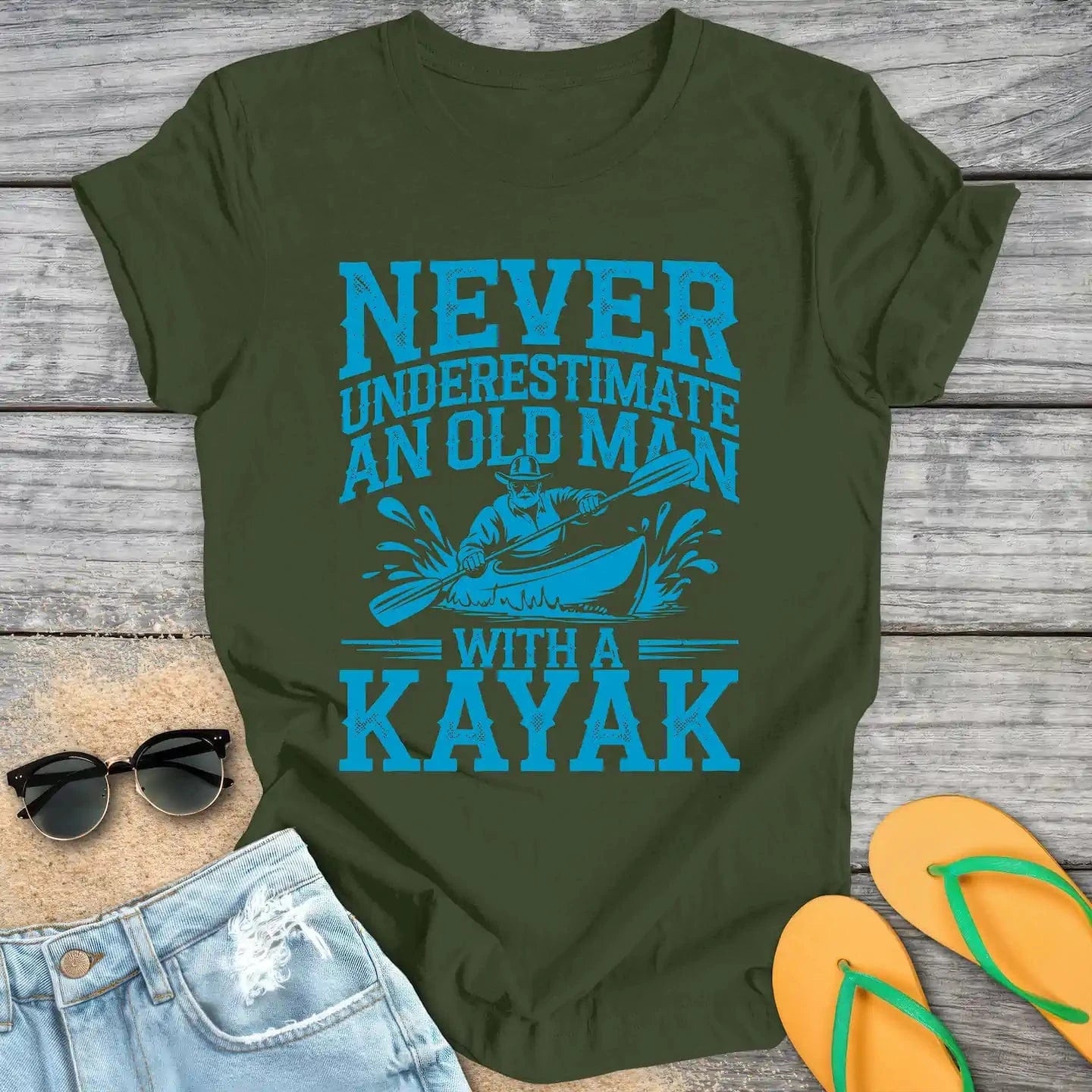 Never Underestimate An Old Man With A Kayak