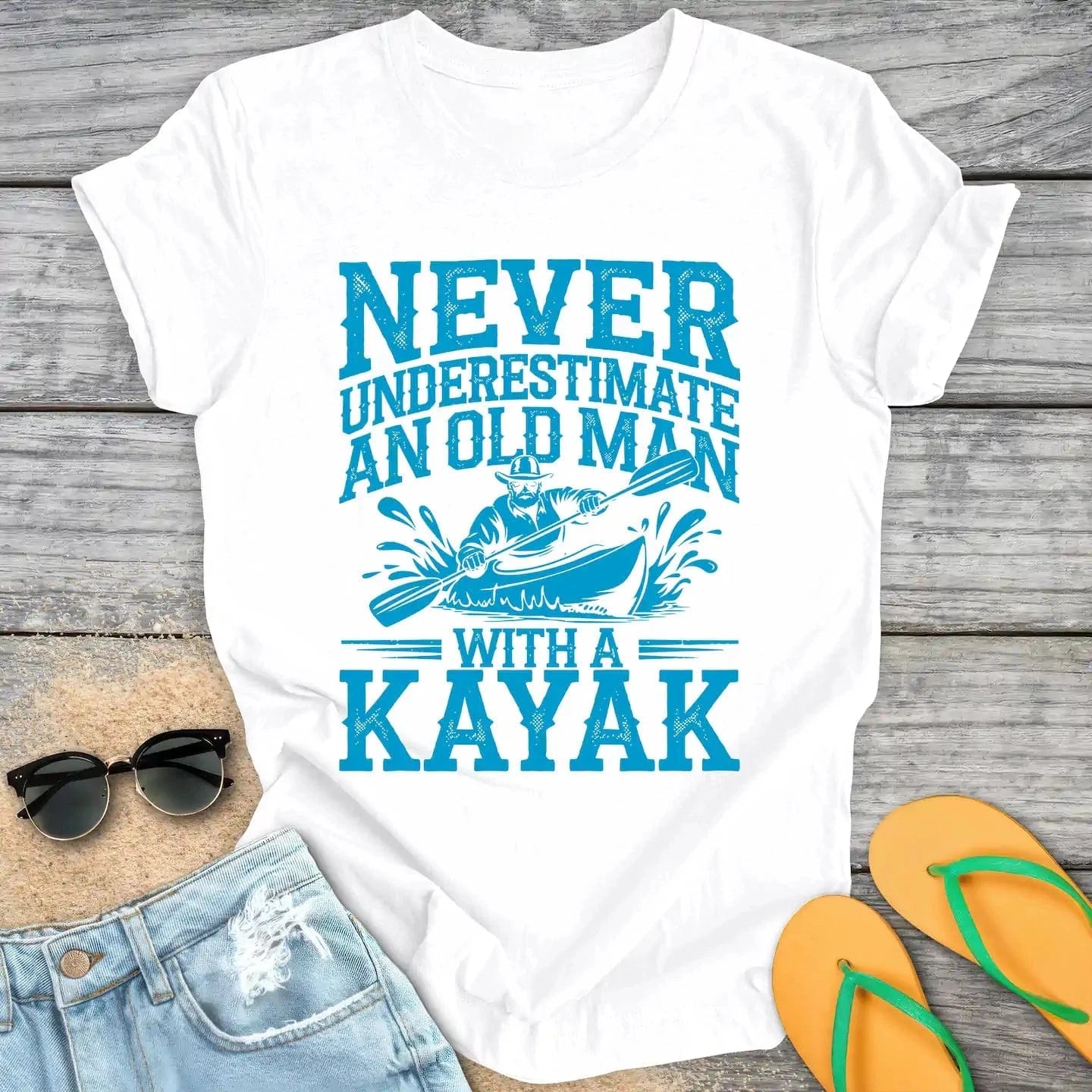 Never Underestimate An Old Man With A Kayak