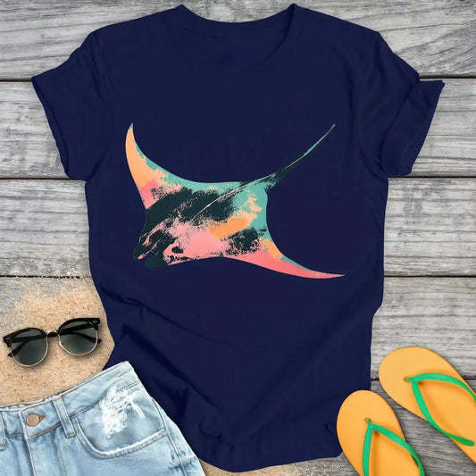 Soft Retro Manta Ray