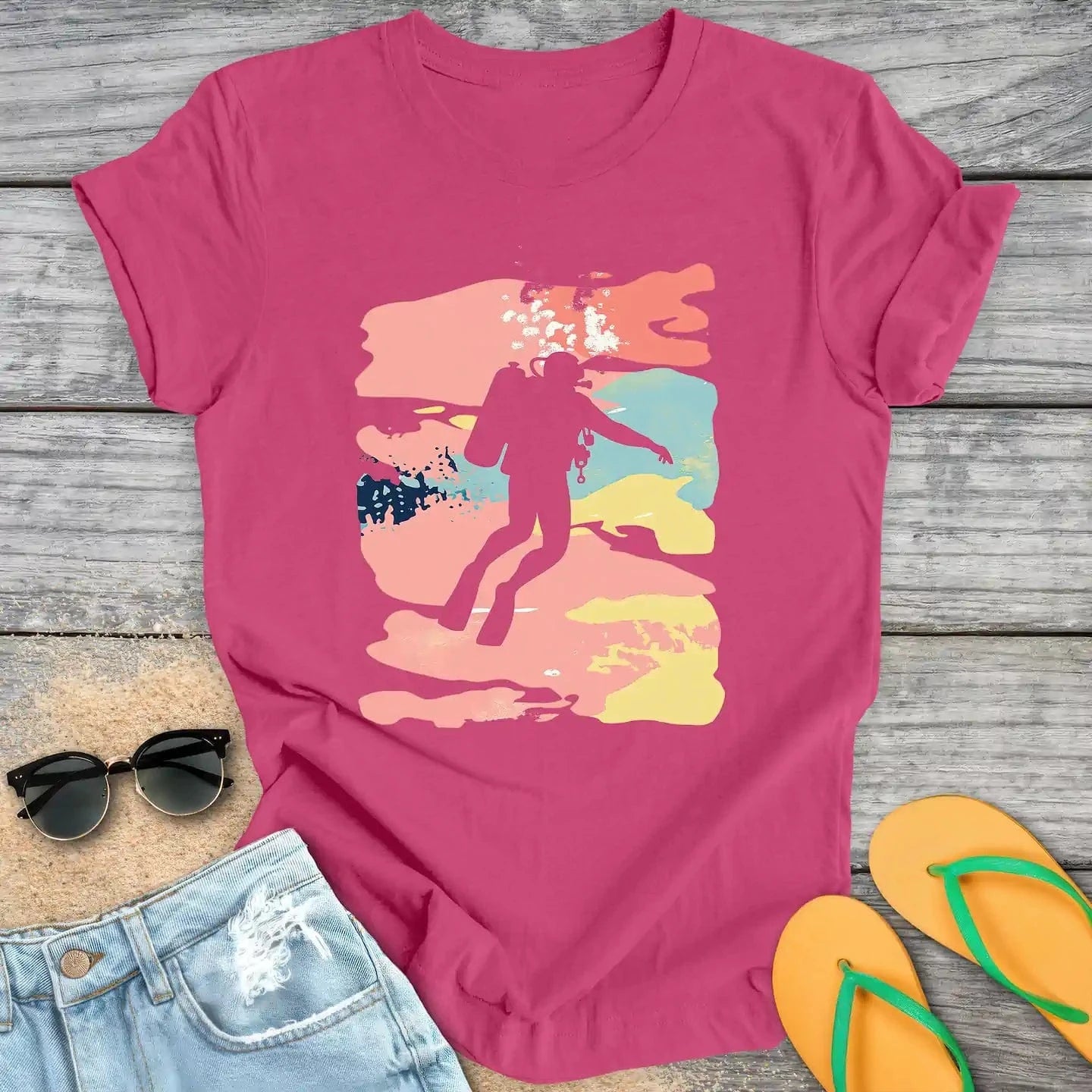Colorful Scuba Diver