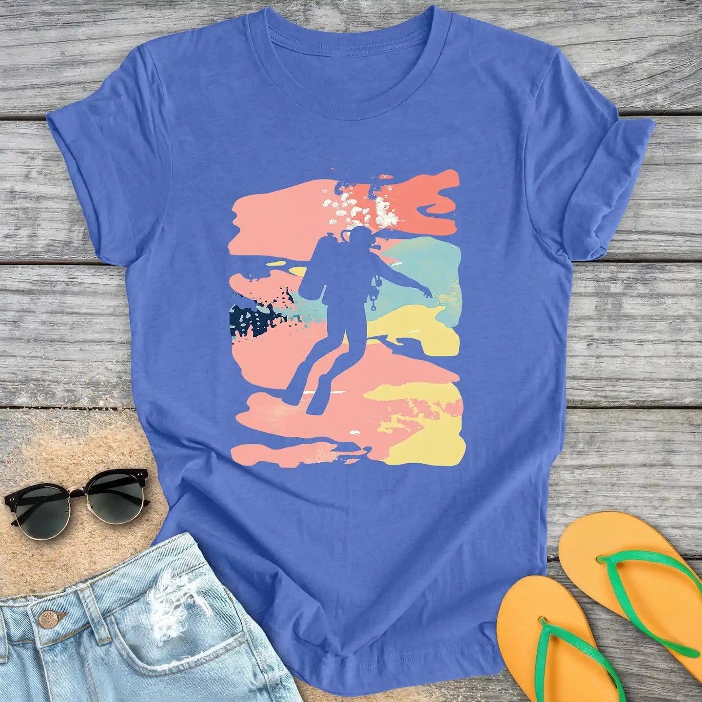 Colorful Scuba Diver