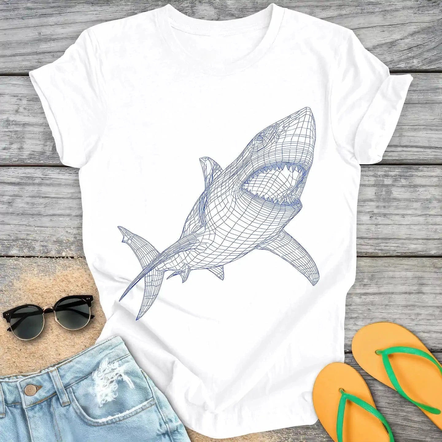 Wireframe Shark