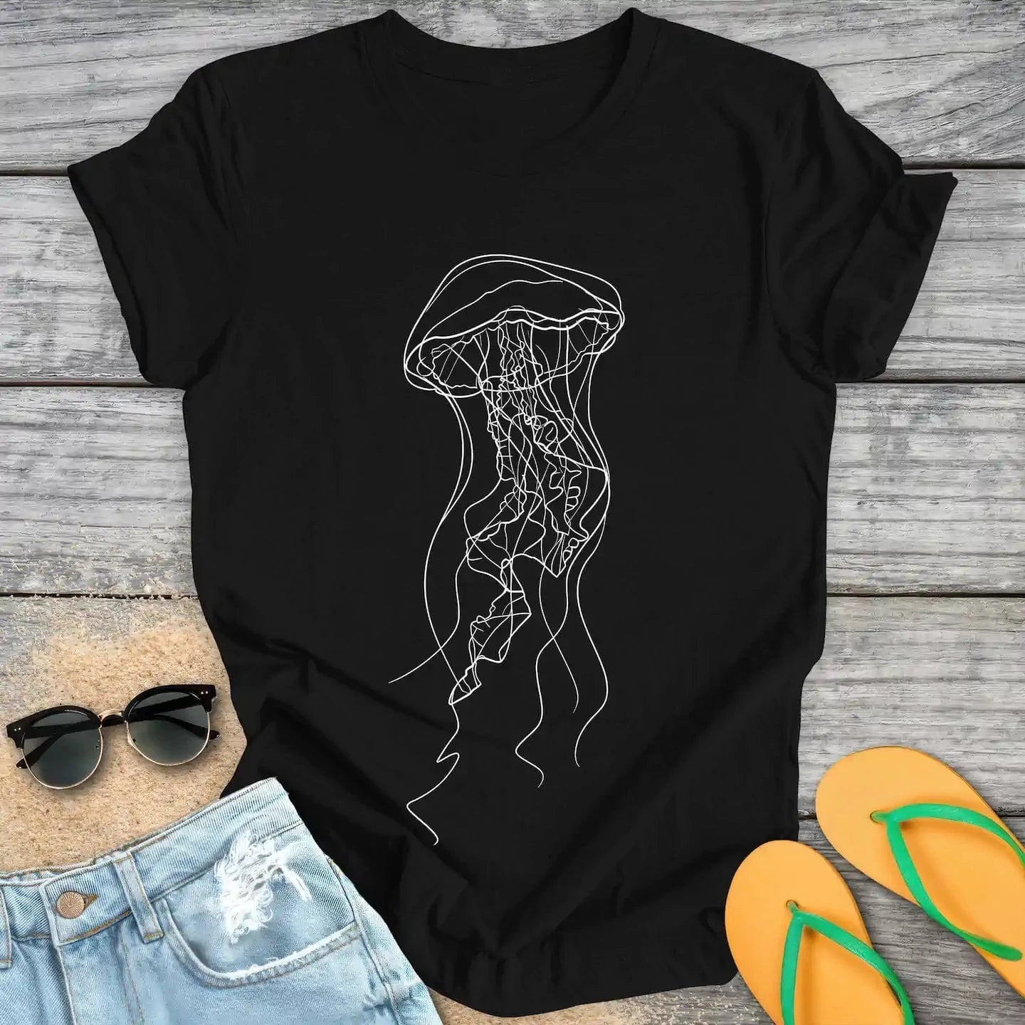 Jellyfish Line Drawing