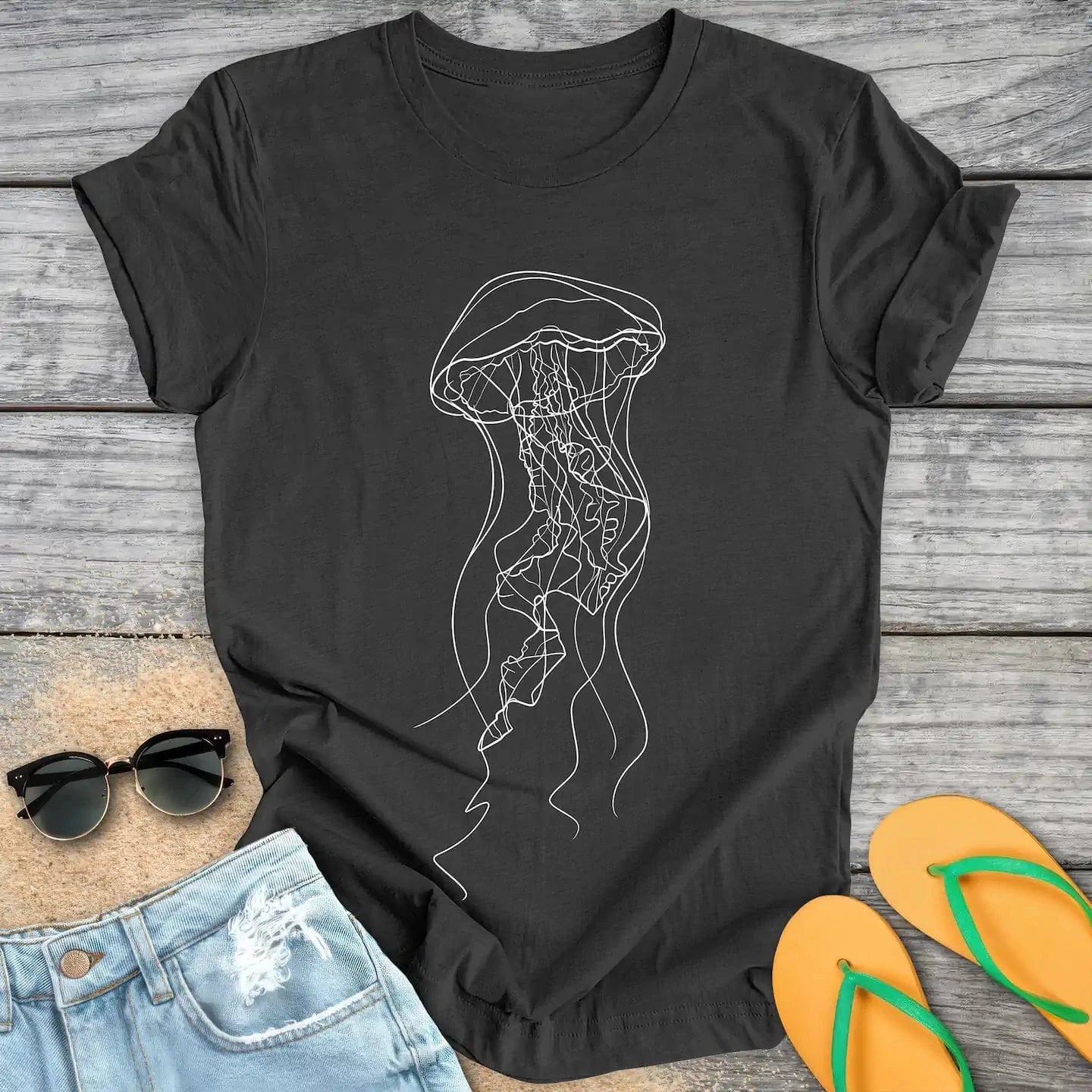 Jellyfish Line Drawing