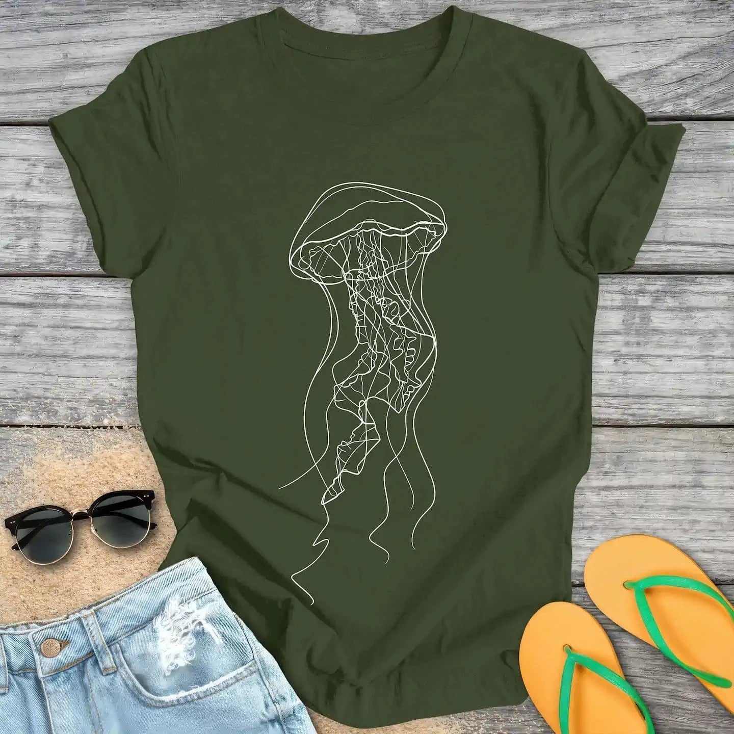 Jellyfish Line Drawing