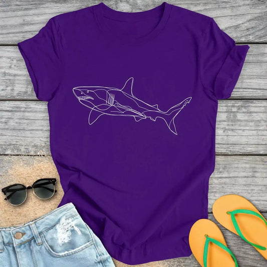 Shark line drawing